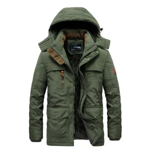 Winterparka | Met capuchon | Met fleecevoering | Sneeuwjas | Winterjas voor heren